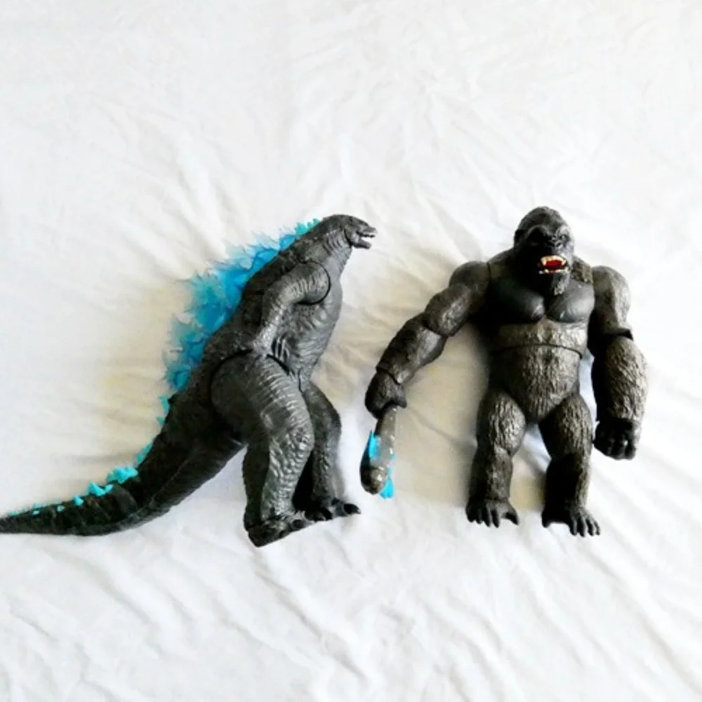 GODZILLA vs KONG Playmates 2020 Mega Heat Ray & King Kong Lights Sound Great Con